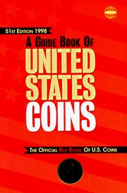 Cover of: A Guide Book of United States Coins 1998: Fully Illustrated Catalog and Retail Valuation List-1616 to Date (Paper)(51st ed)