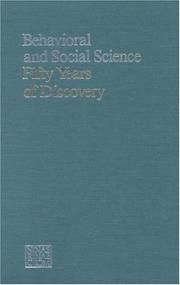 Cover of: Behavioral and social science by National Research Council (US)