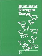 Ruminant nitrogen usage by National Research Council Staff