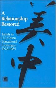 Cover of: A relationship restored by David M. Lampton