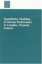 Cover of: Quantitative Modeling of Human Performance in Complex, Dynamic Systems