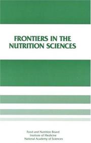 Cover of: Frontiers in the Nutrition Sciences