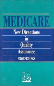 Cover of: Medicare: New Directions in Quality Assurance Proceedings