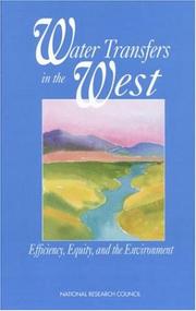 Cover of: Water Transfers in the West: Efficiency, Equity, and the Environment