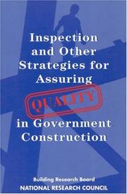 Inspection and other strategies for assuring quality in government construction