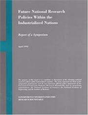 Cover of: Future National Research Policies Within the Industrialized Nations: Report of a Symposium