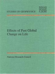 Cover of: Effects of past global change on life