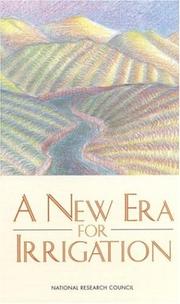 Cover of: A new era for irrigation