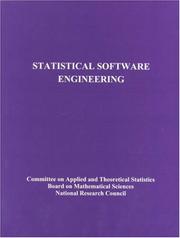 Cover of: Statistical software engineering by National Research Council (U.S.). Panel on Statistical Methods in Software Engineering.