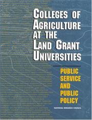Cover of: Colleges of Agriculture at the Land Grant Universities