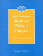 Cover of: New Findings on Welfare and Children's Development: Summary of a Research Briefing (Publication Nmab)