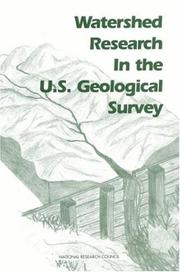 Cover of: Watershed Research in the U.S. Geological Survey (The compass series)
