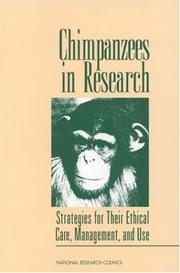 Chimpanzees in Research by National Research Council (US)