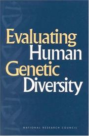 Cover of: Evaluating Human Genetic Diversity | Committee on Human Genome Diversity