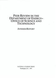 Cover of: Peer review in the Department of Energy, Office of Science and Technology | 