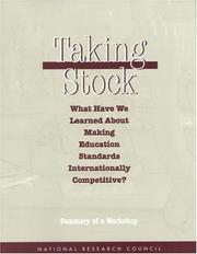 Cover of: Taking stock by Alexandra Beatty, editor ; Board on International Comparative Studies in Education, Commission on Behavorial and Social Sciences and Education, National Research Council.