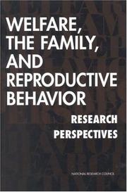 Cover of: Welfare, the family, and reproductive behavior by Robert A. Moffitt, editor.