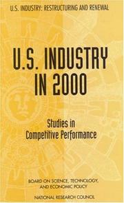 Cover of: U.S. Industry in 2000: Studies in Competitive Performance