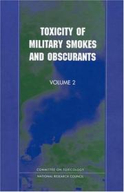 Cover of: Toxicity of Military Smokes and Obscurants, Volume 2 (Plenum Series in Social/Clinical Psychology) by Subcommittee on Military Smokes and Obscurants, National Research Council (US)