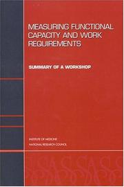 Measuring Functional Capacity and Work Requirements by National Research Council (US)