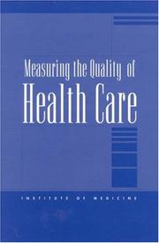 Cover of: Measuring the Quality of Health Care (Compass Series) by Molla S. Donaldson