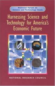 Cover of: Harnessing science and technology for America's economic future by Office of Special Projects, Policy Division, National Research Council.