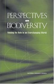 Cover of: Perspectives on Biodiversity by Committee on Noneconomic and Economic Value of Biodiversity, National Research Council (US)