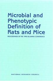 Cover of: Microbial and Phenotypic Definition of Rats and Mice | International Committee of the Institute for Laboratory Animal Research
