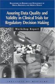 Cover of Assuring Data Quality and Validity in Clinical Trials for Regulatory Decision Making