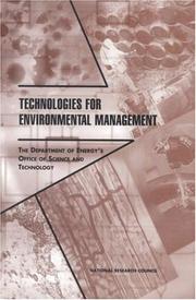 Technologies for Environmental Management by National Research Council (US)