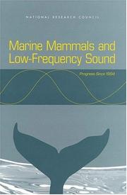 Cover of: Marine Mammals and Low-Frequency Sound | Committee to Review Results of ATOC