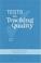 Cover of: Tests and Teaching Quality