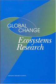 Cover of: Global Change Ecosystems Research