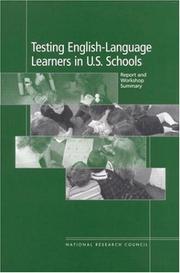 Cover of: Testing English-Language Learners in U.S. Schools: Report and Workshop Summary (Compass Series)