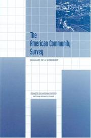 Cover of: The American Community Survey by Committee on National Statistics, National Research Council (US)
