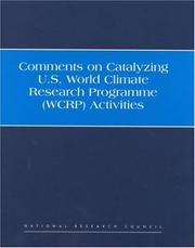 Comments on Catalyzing U.S. World Climate Research Programme (WCRP) Activities by National Research Council (US)