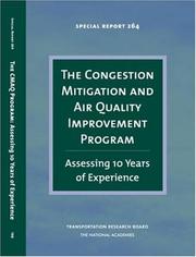 Cover of: The Congestion Mitigation and Air Quality Improvement Program: Assessing 10 Years of Experience (Special Report (National Research Council (U.S.). Transportation Research Board), 264.)