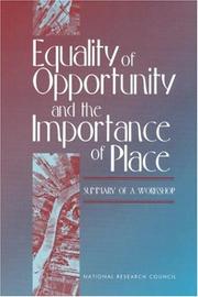 Equality of opportunity and the importance of place by Jane L. Ross