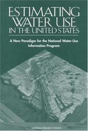 Cover of: Estimating Water Use in the United States by Committee on USGS Water Resources Research, National Research Council (US)