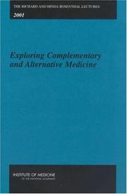 Cover of: Exploring complementary and alternative medicine