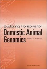 Exploring Horizons for Domestic Animal Genomics by Robert K. Poole