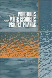 Cover of: Review procedures for water resources project planning