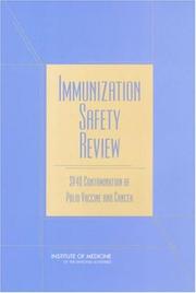 Cover of Immunization safety review