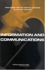 Cover of: Information and communications: challenges for the chemical sciences in the 21st century