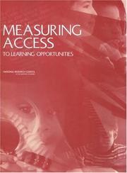 Cover of: Measuring Access to Learning Opportunities | Committee on Improving Measures of Access to Equal Educational Opportunity
