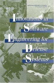Cover of: Innovations in Software Engineering for Defense Systems
