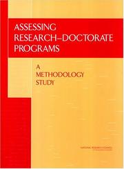 Cover of: Assessing Research-Doctorate Programs by Assisted by James A. Voytuk, Committee to Examine the Methodology for the Assessment of Research-Doctorate Programs, National Research Council (US)