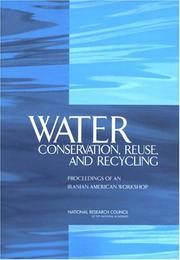 Cover of: Water conservation, reuse, and recycling: proceedings of an Iranian-American workshop.
