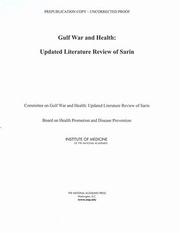 Gulf War and Health by Committee on Gulf War and Health: Updated Literature Review of Sarin