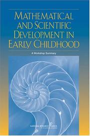 Cover of Mathematical and scientific development in early childhood